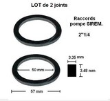 Joints pour pompes SIREM ASD XWATER CAPBLUE AQUAMARINE